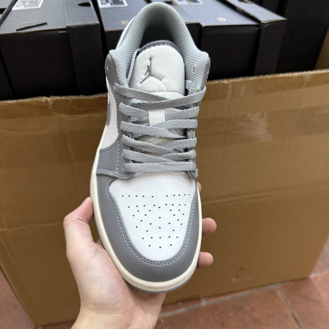 Air Jordan 1 Low Grey Cream