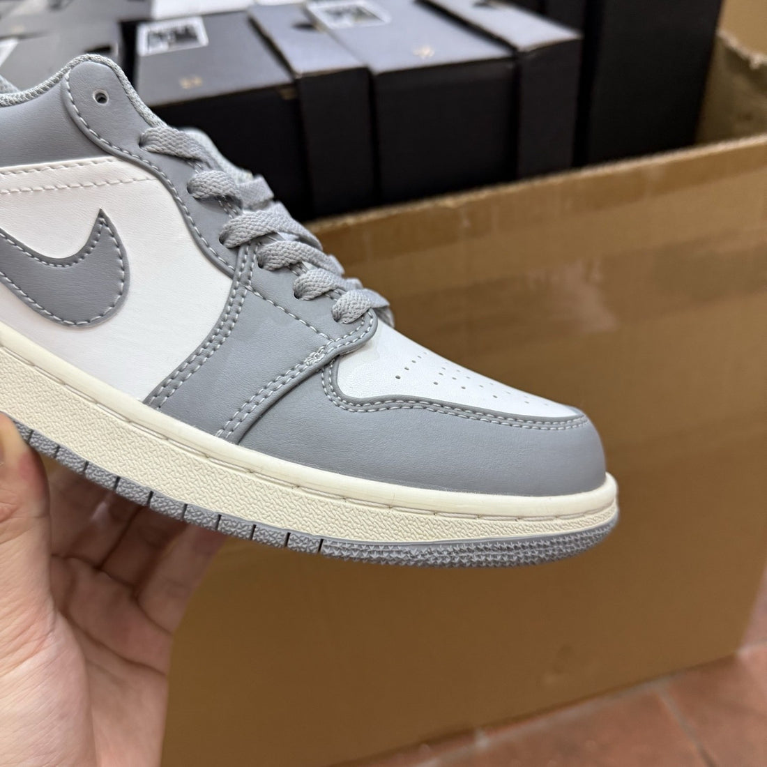 Air Jordan 1 Low Grey Cream