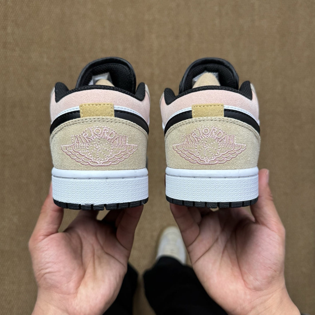 Air Jordan 1 Low Grey Pink Suede