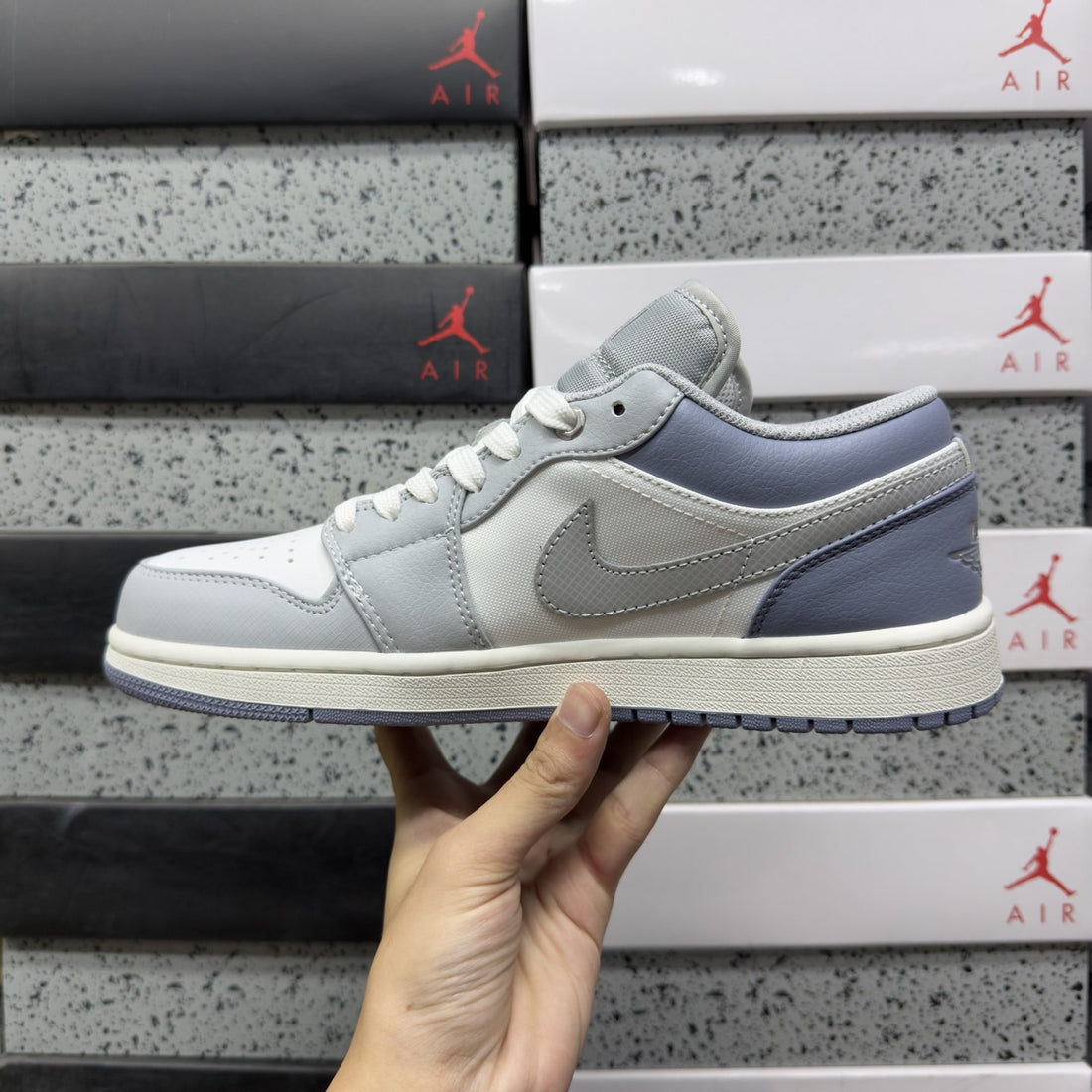 Air Jordan 1 Low Ice Blue Grey