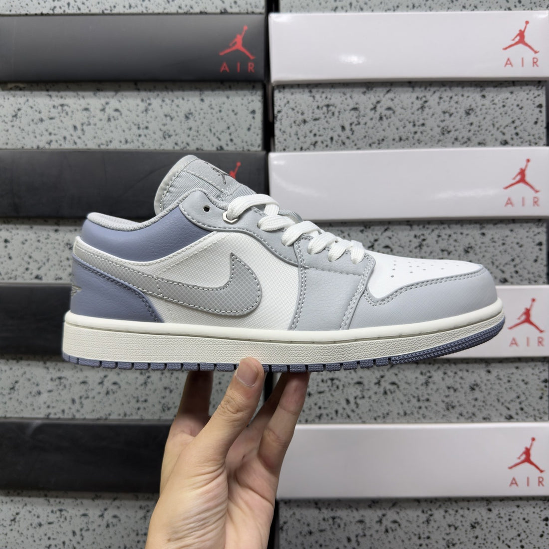 Air Jordan 1 Low Ice Blue Grey