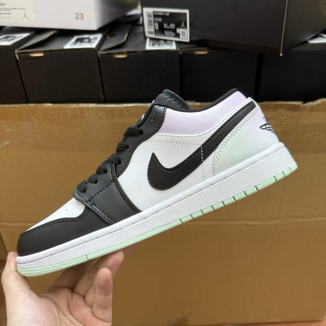 Air Jordan 1 Low Iridescent Black Toe