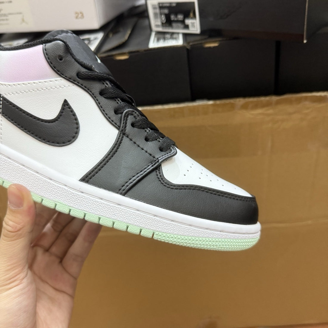 Air Jordan 1 Low Iridescent Black Toe