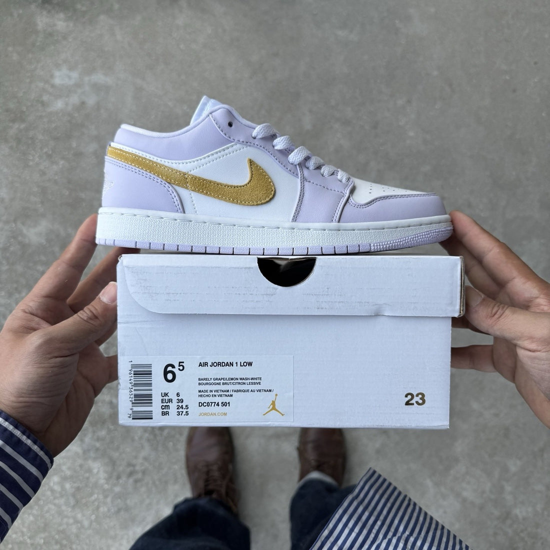 Air Jordan 1 Low Lavender Gold