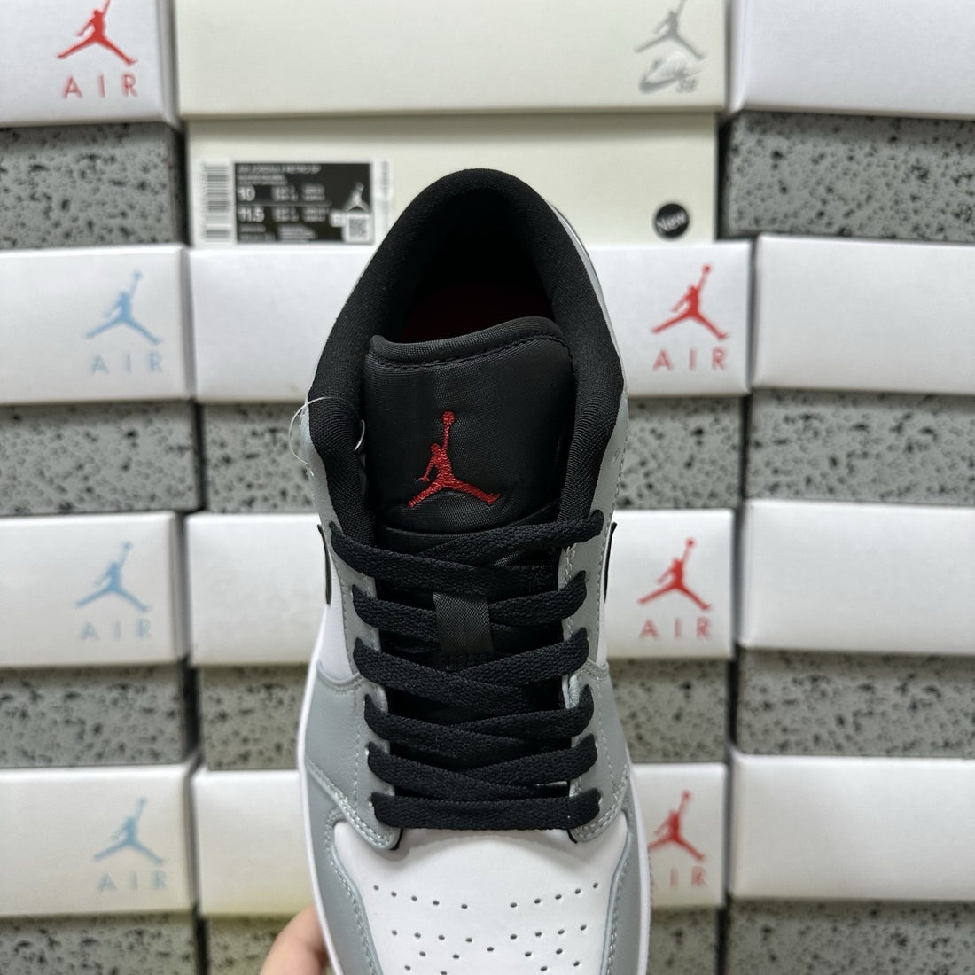 Air Jordan 1 Low Light Smoke Black