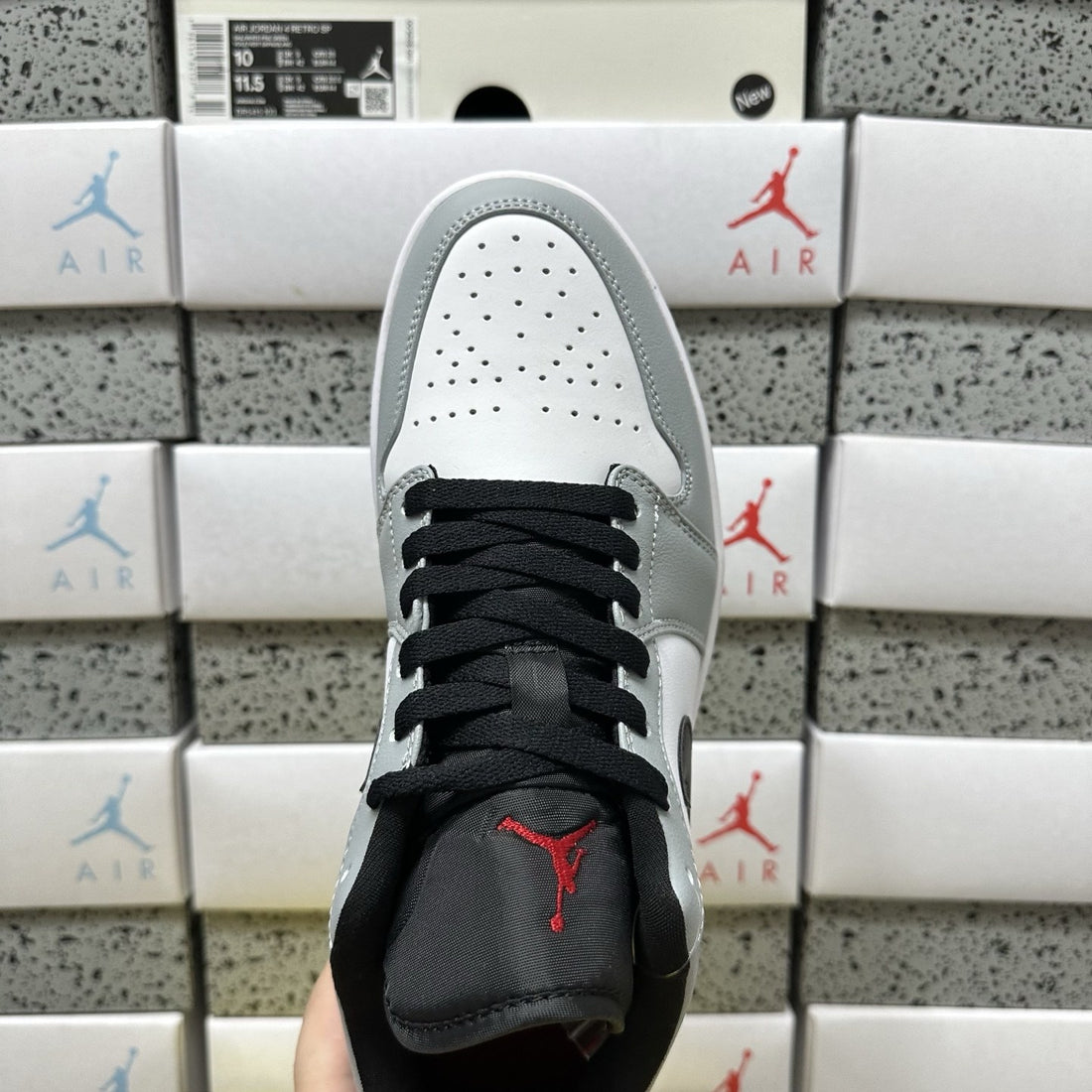 Air Jordan 1 Low Light Smoke Black