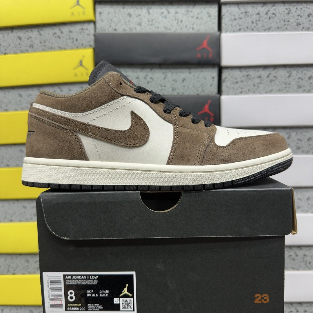 Air Jordan 1 Low Mocha Suede