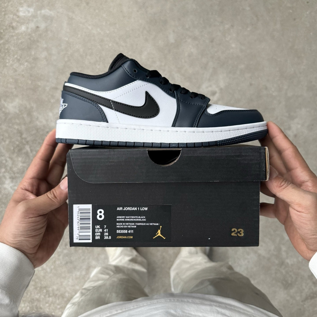 Air Jordan 1 Low Navy Black Toe