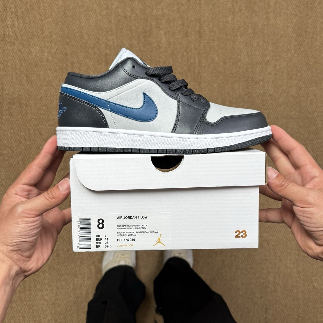 Air Jordan 1 Low Navy Blue Grey