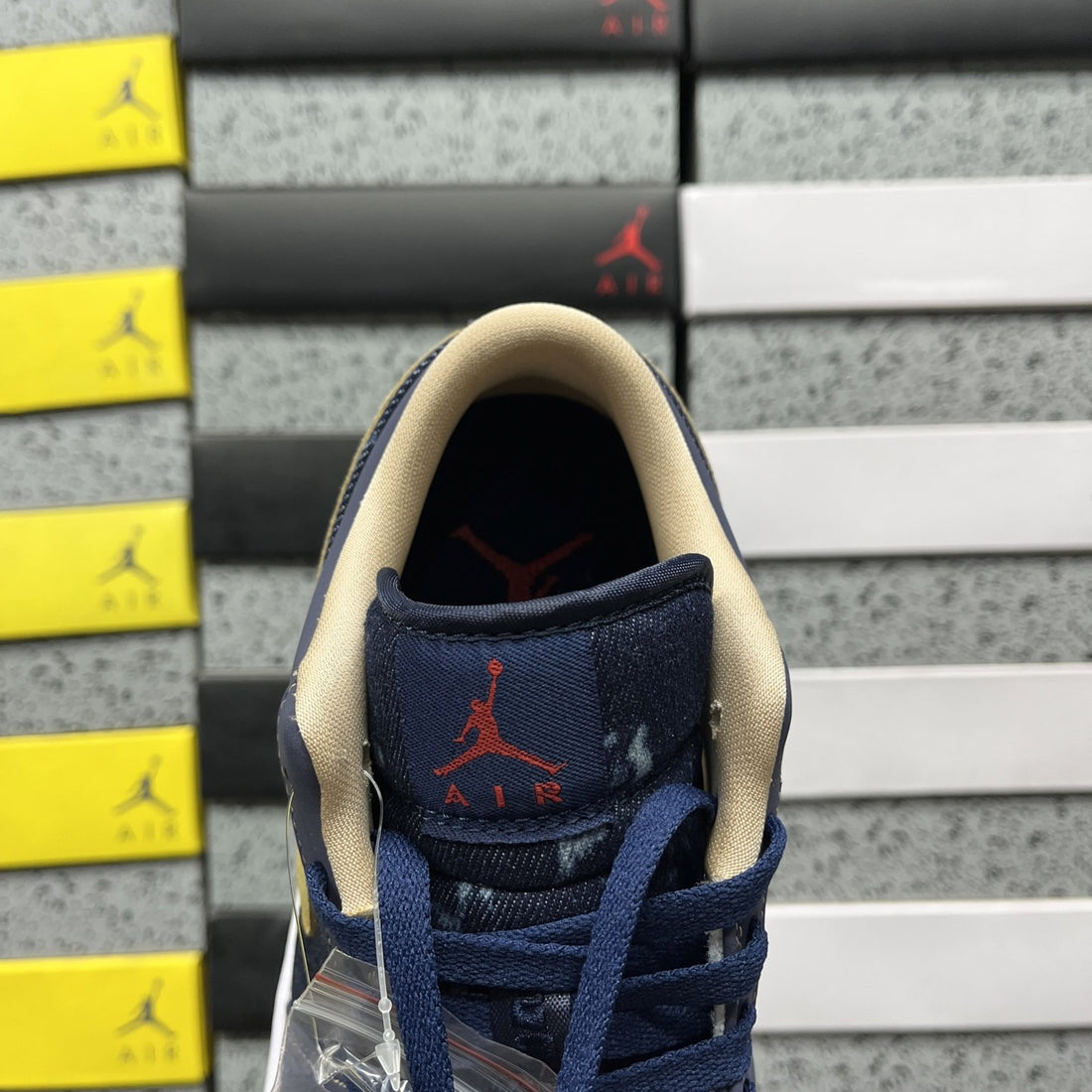 Air Jordan 1 Low Navy Gold Camo