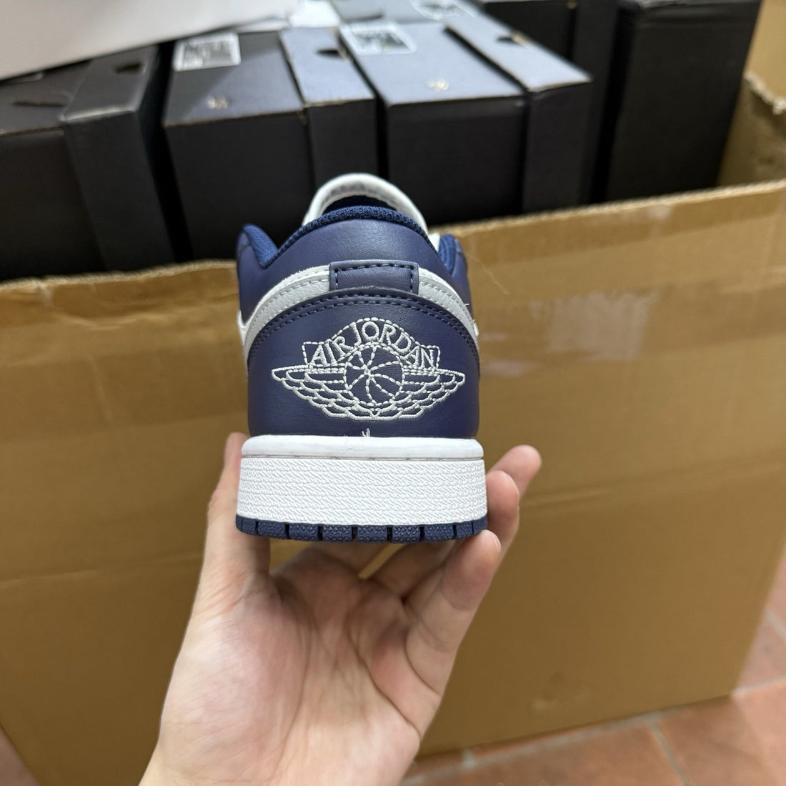 Air Jordan 1 Low Navy Grey