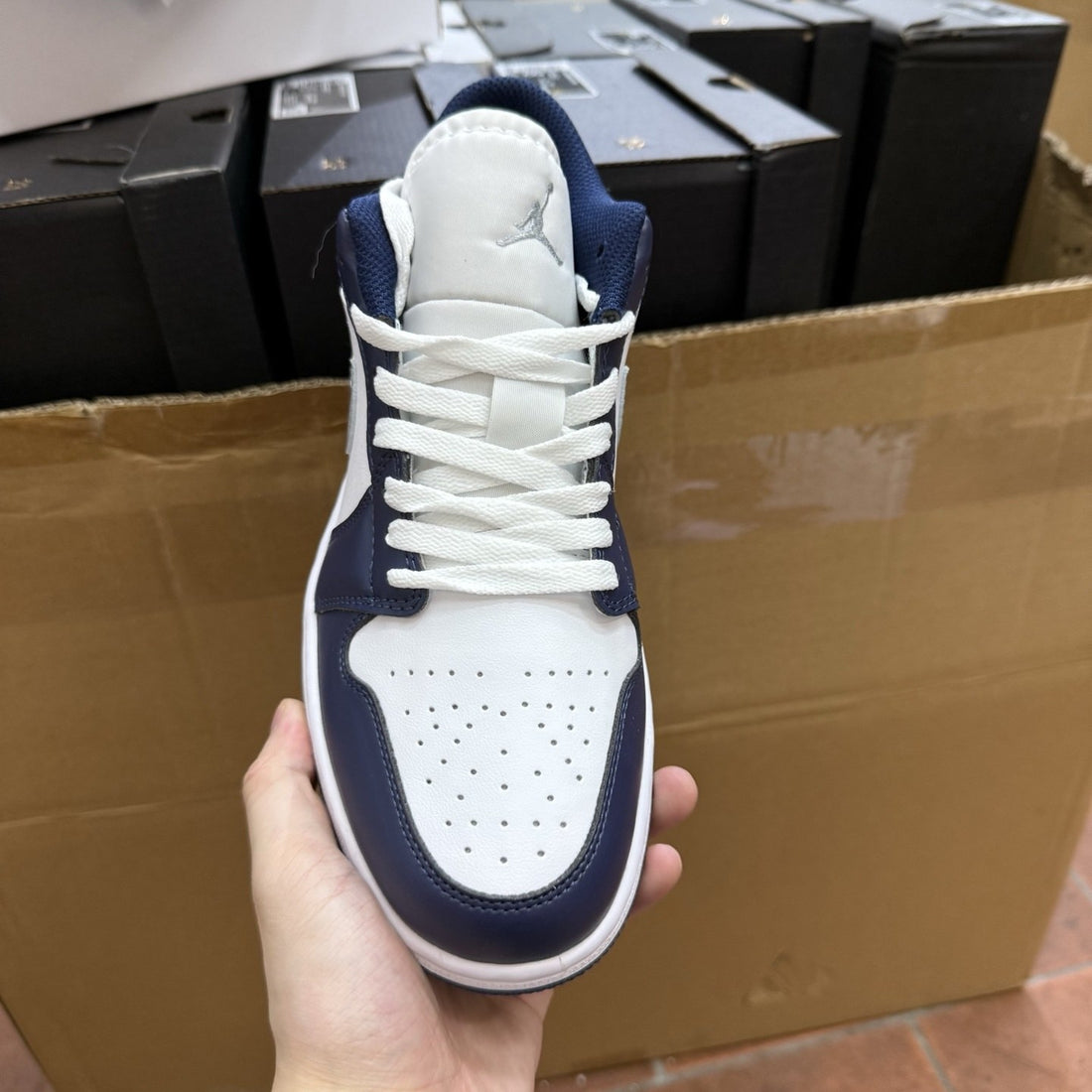 Air Jordan 1 Low Navy Grey