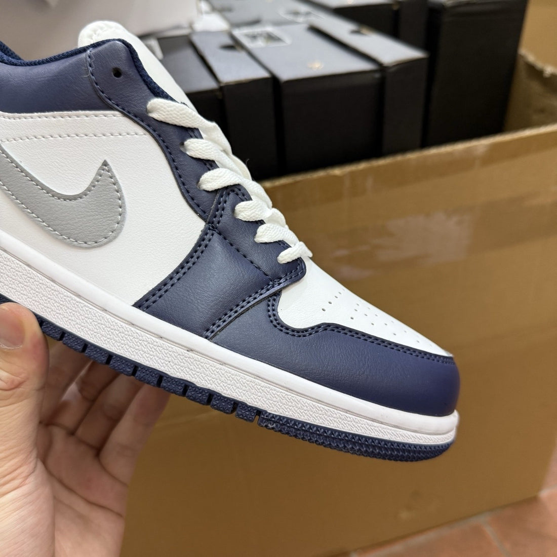 Air Jordan 1 Low Navy Grey