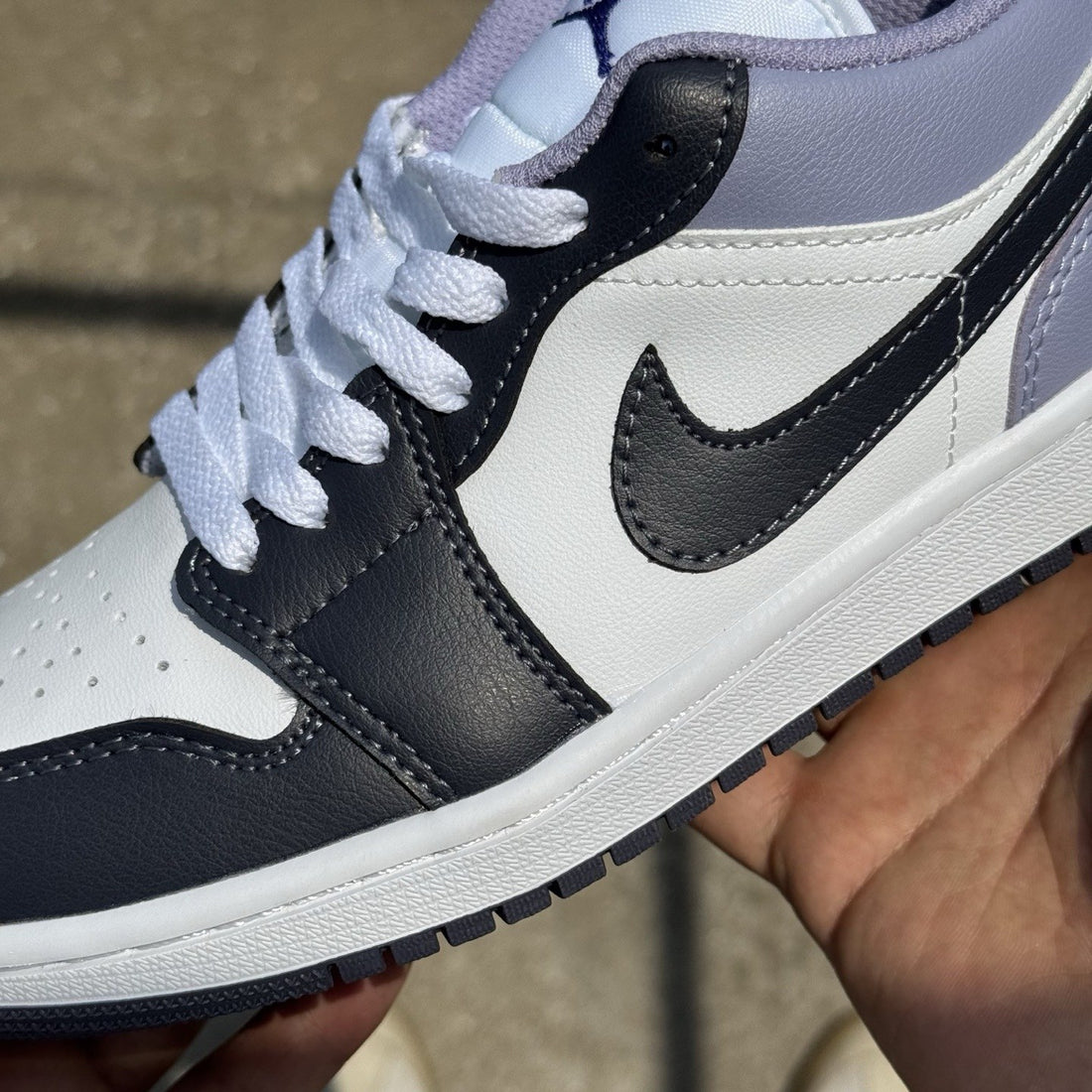 Air Jordan 1 Low Navy Lavender