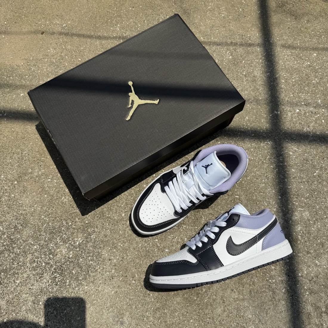 Air Jordan 1 Low Navy Lavender