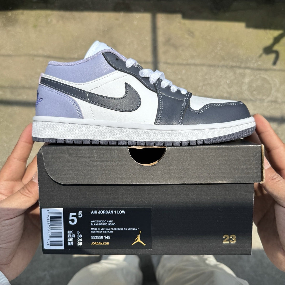 Air Jordan 1 Low Navy Lavender