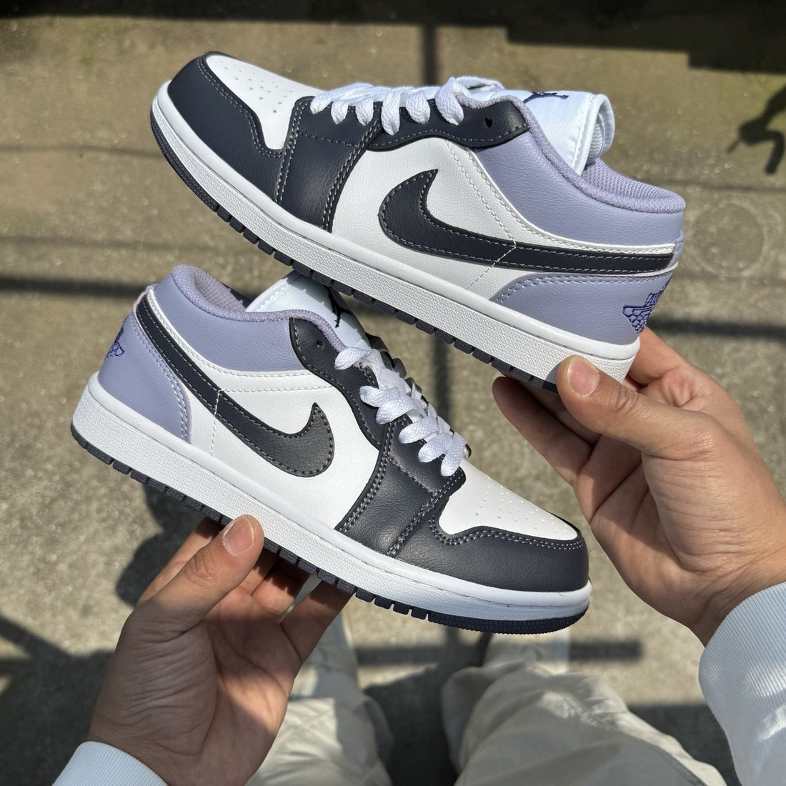Air Jordan 1 Low Navy Lavender