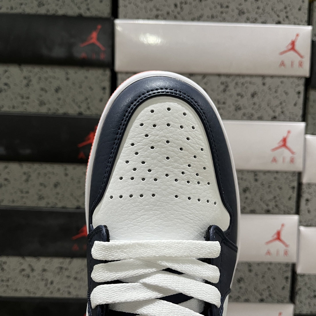 Air Jordan 1 Low Navy Orange