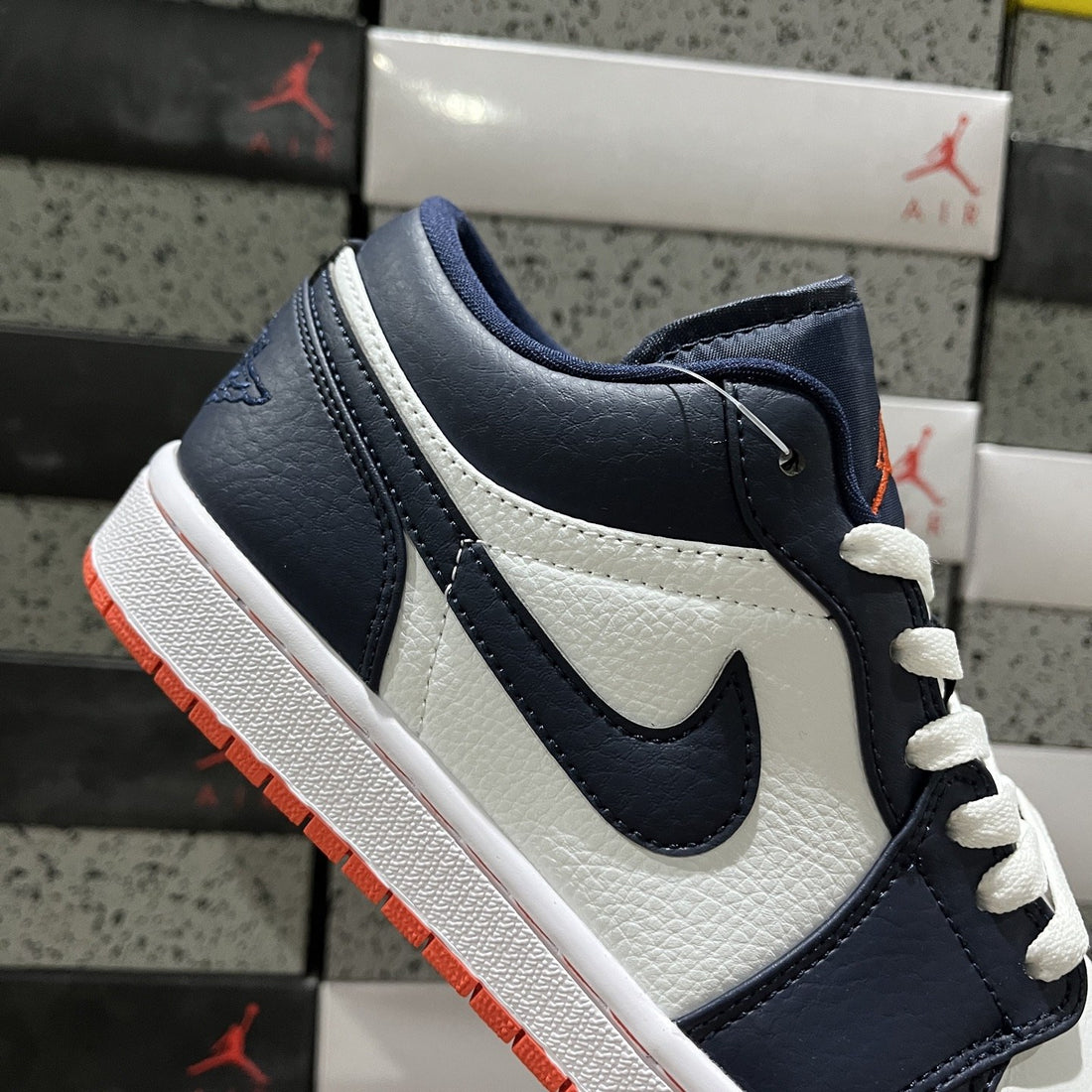 Air Jordan 1 Low Navy Orange