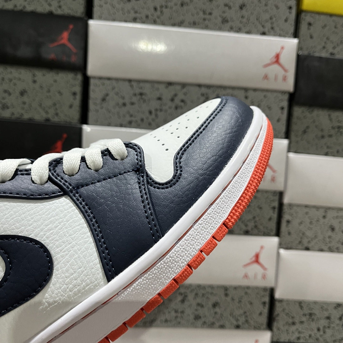 Air Jordan 1 Low Navy Orange