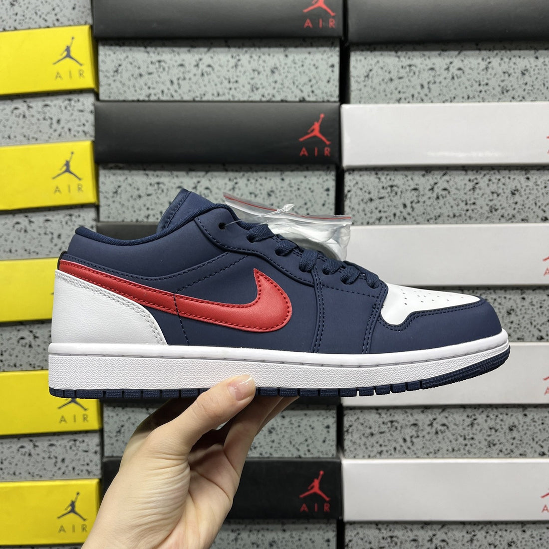 Air Jordan 1 Low Navy Red