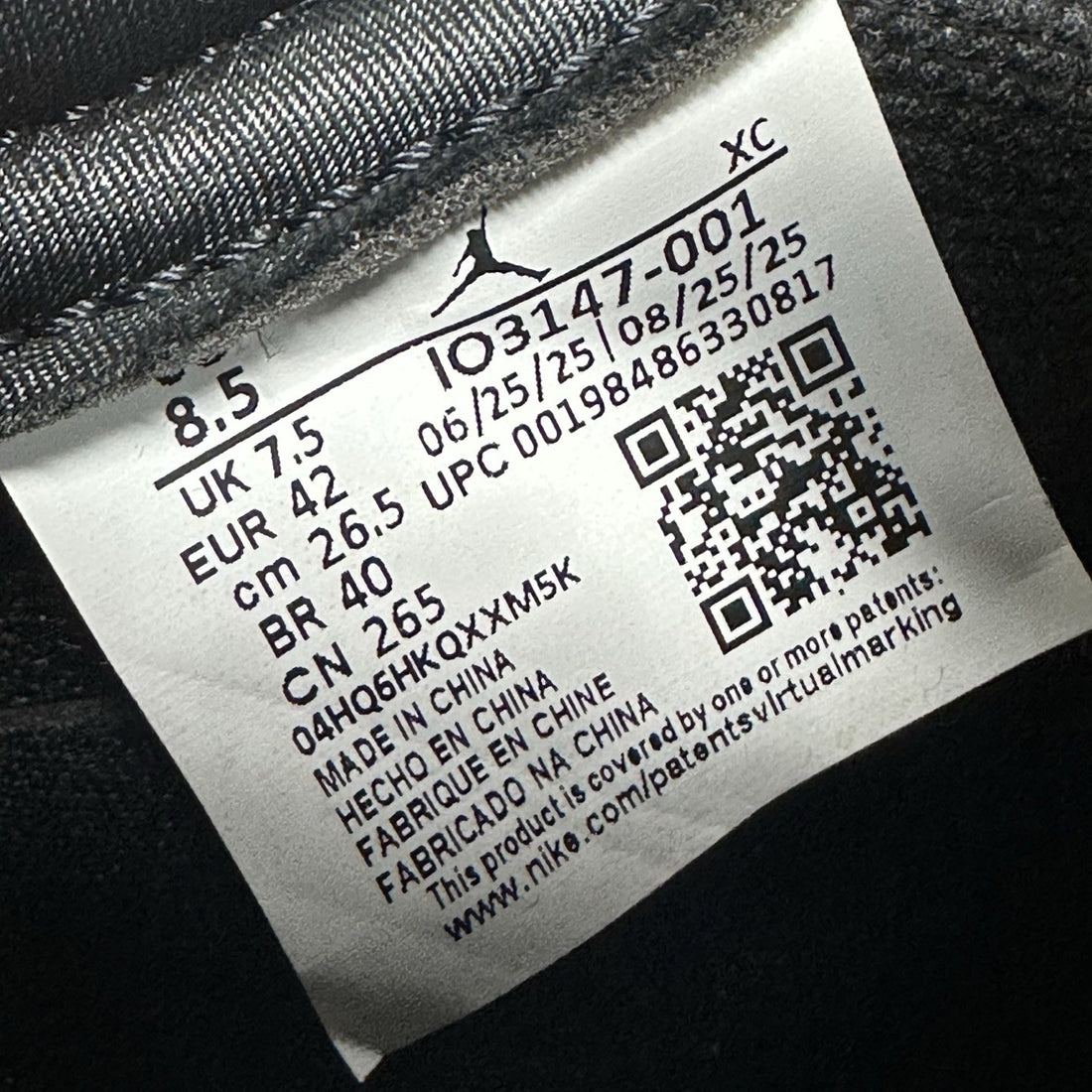 Air Jordan 1 Low OG Black Elephant