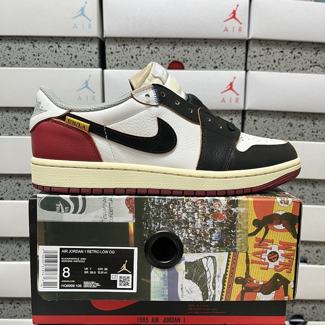 Air Jordan 1 Low OG Black Red Varsity