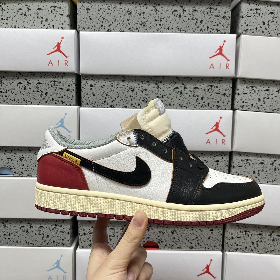 Air Jordan 1 Low OG Black Red Varsity