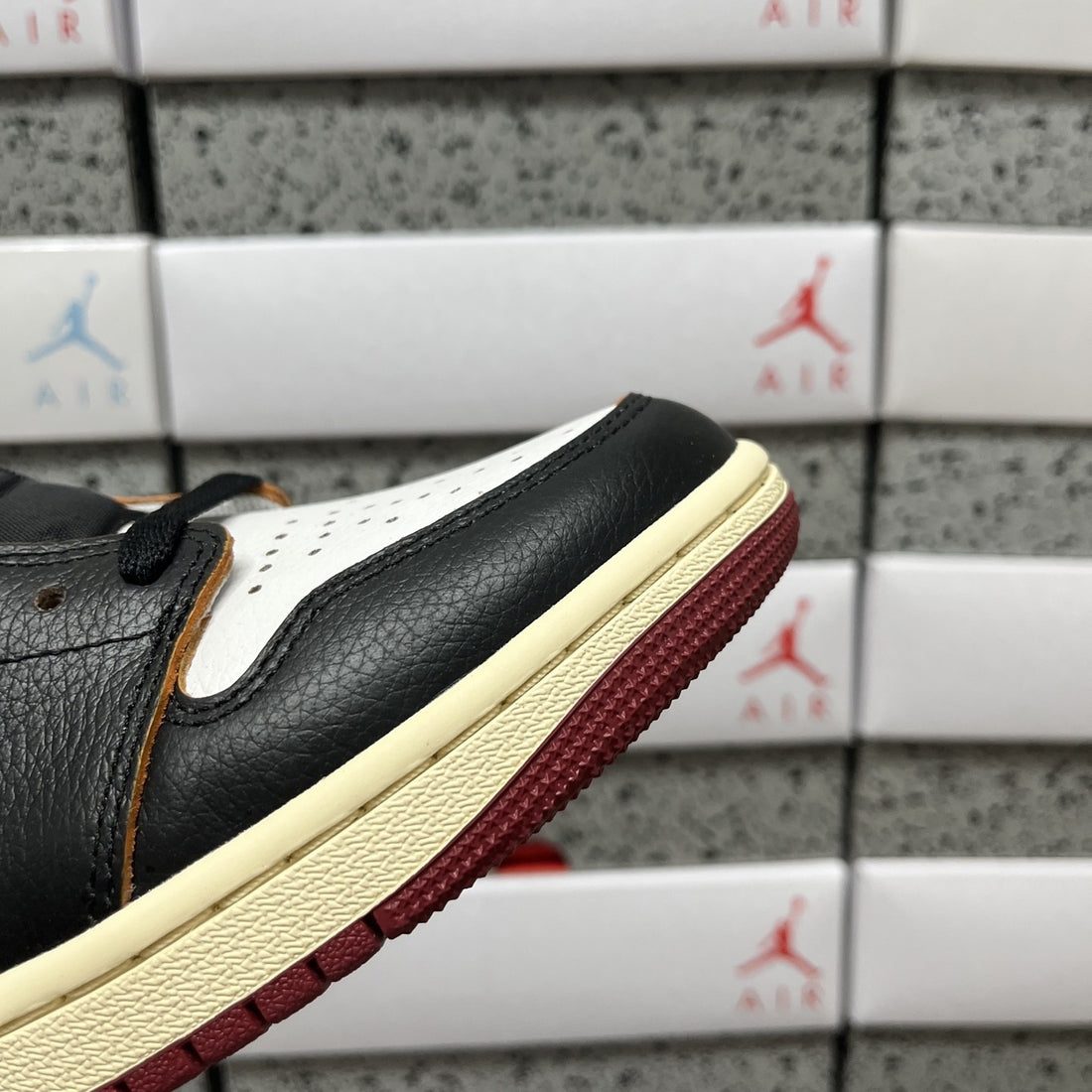 Air Jordan 1 Low OG Black Red Varsity
