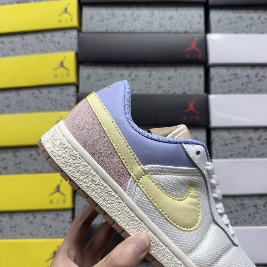 Air Jordan 1 Low OG Lilac Yellow