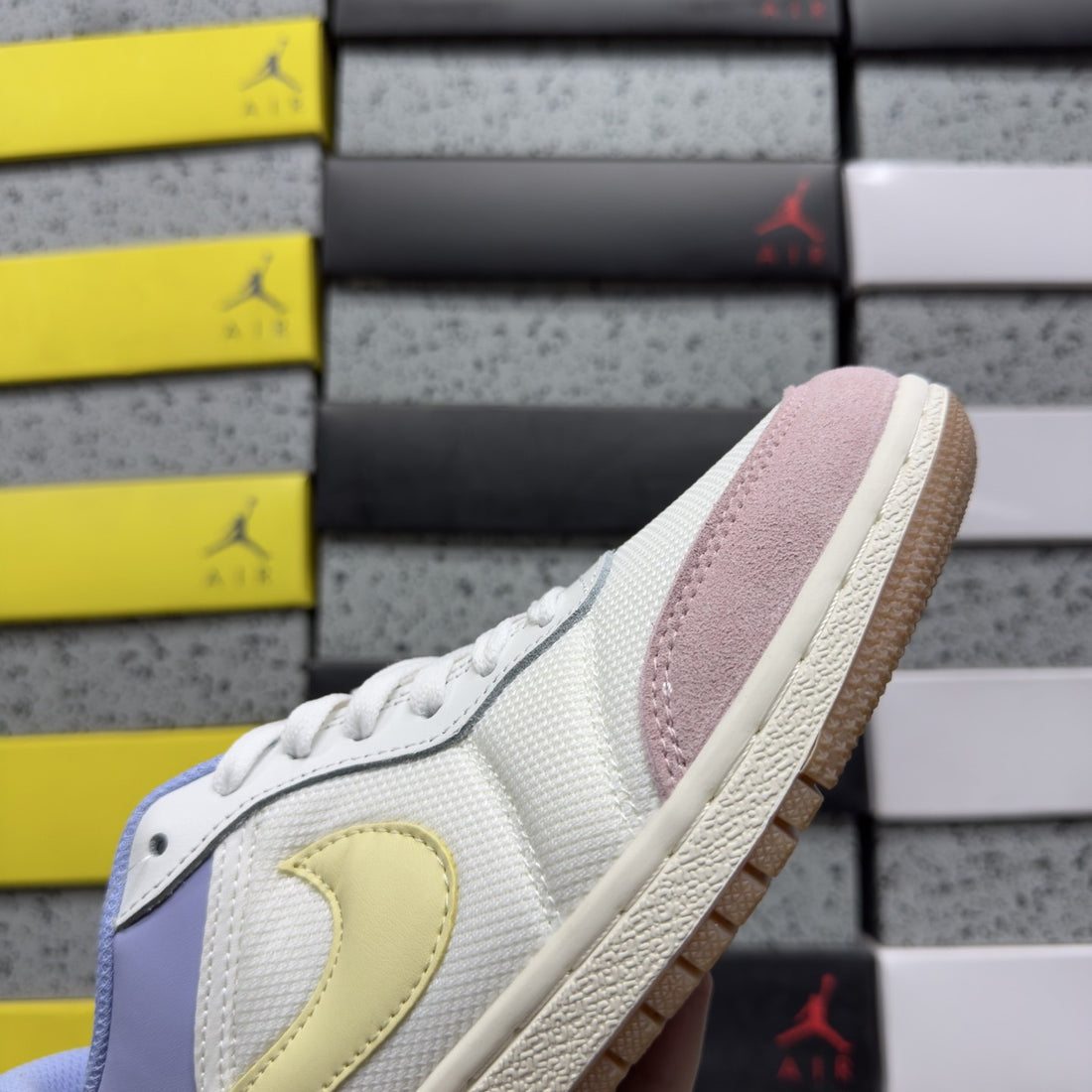 Air Jordan 1 Low OG Lilac Yellow