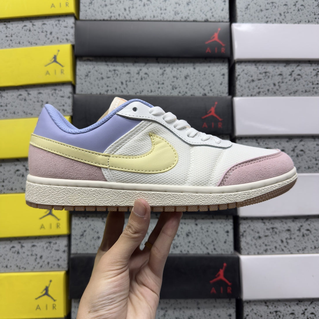 Air Jordan 1 Low OG Lilac Yellow