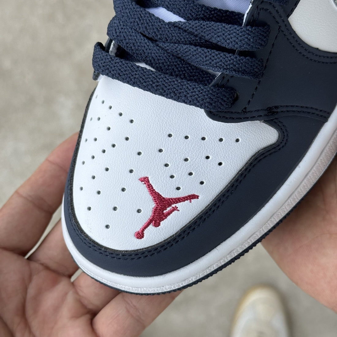 Air Jordan 1 Low OG Navy Silver