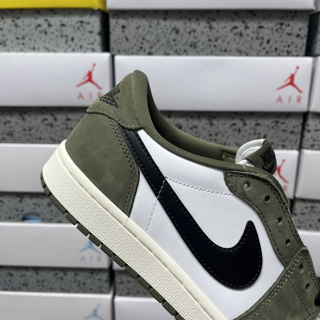Air Jordan 1 Low OG Olive White