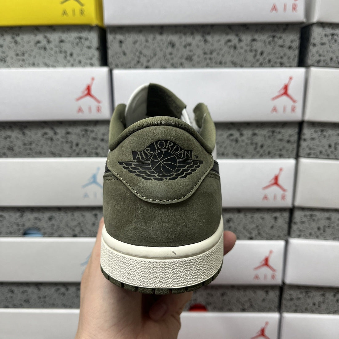 Air Jordan 1 Low OG Olive White
