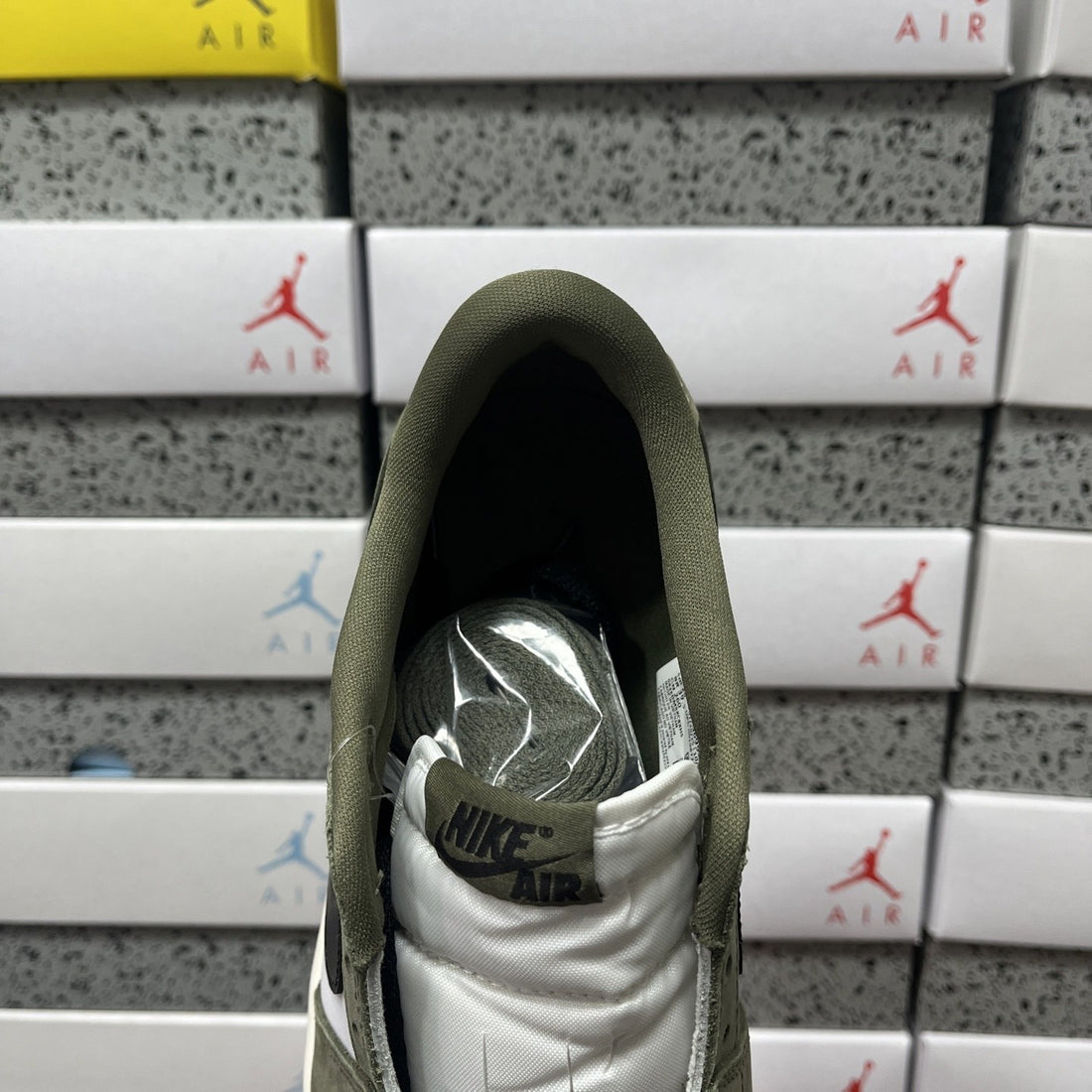 Air Jordan 1 Low OG Olive White