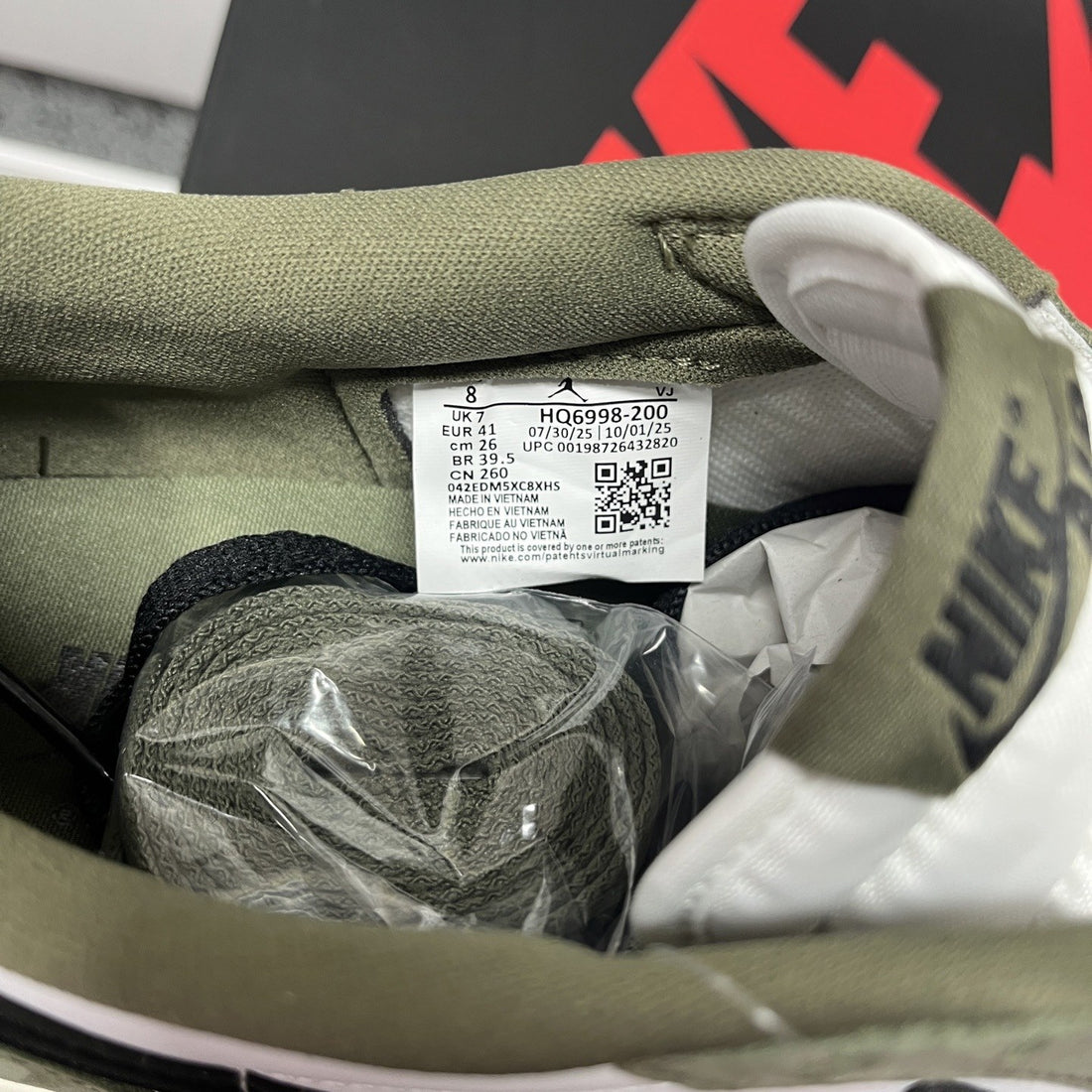 Air Jordan 1 Low OG Olive White