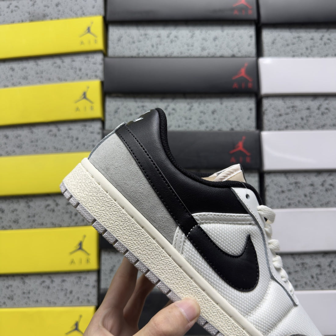 Air Jordan 1 Low OG White Black Grey