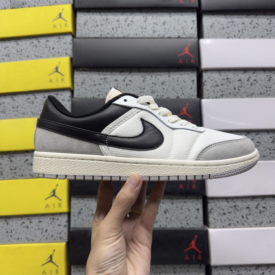 Air Jordan 1 Low OG White Black Grey