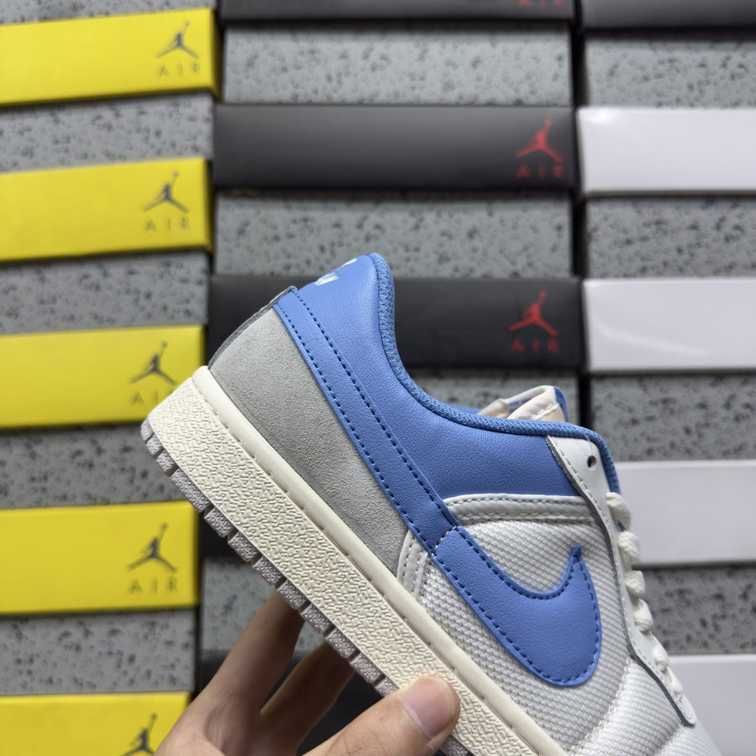 Air Jordan 1 Low OG White Blue Grey