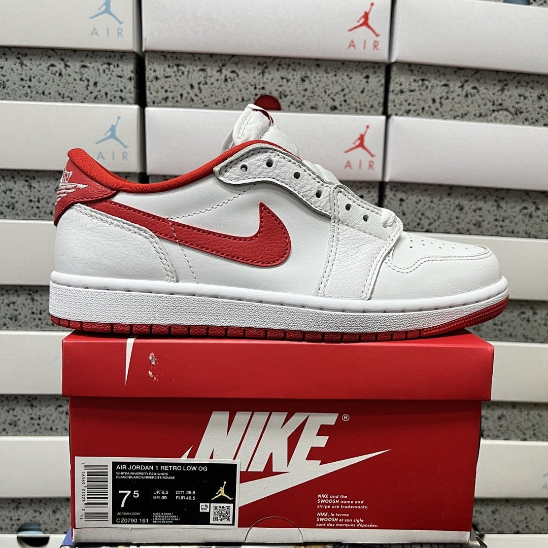 Air Jordan 1 Low OG White Red