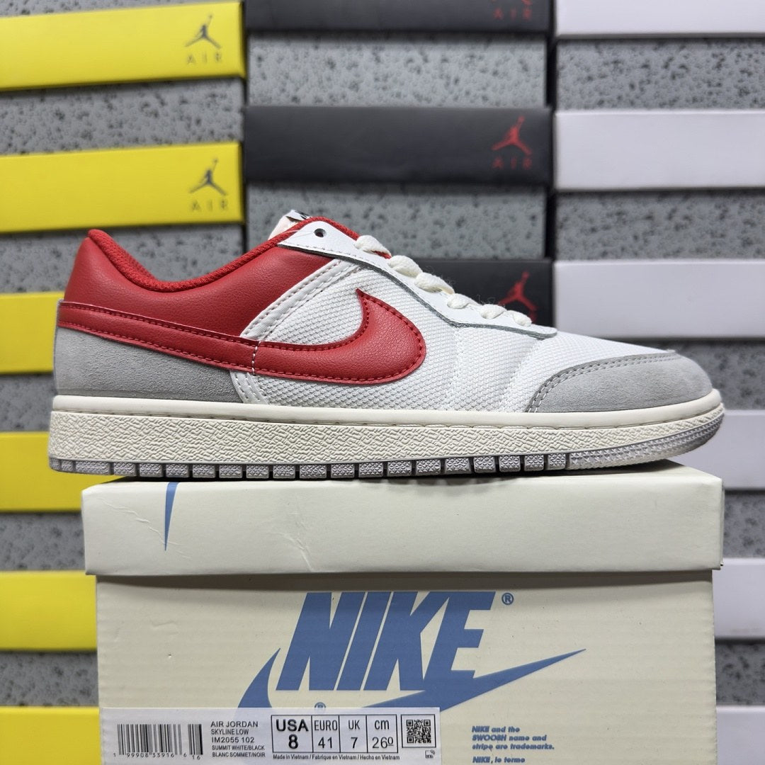 Air Jordan 1 Low OG White Red Grey