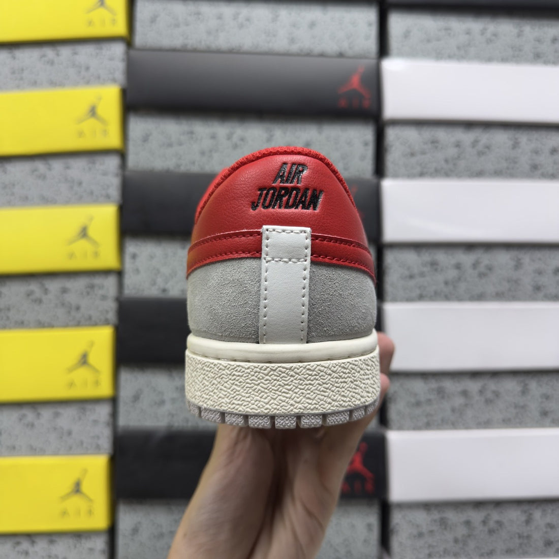 Air Jordan 1 Low OG White Red Grey
