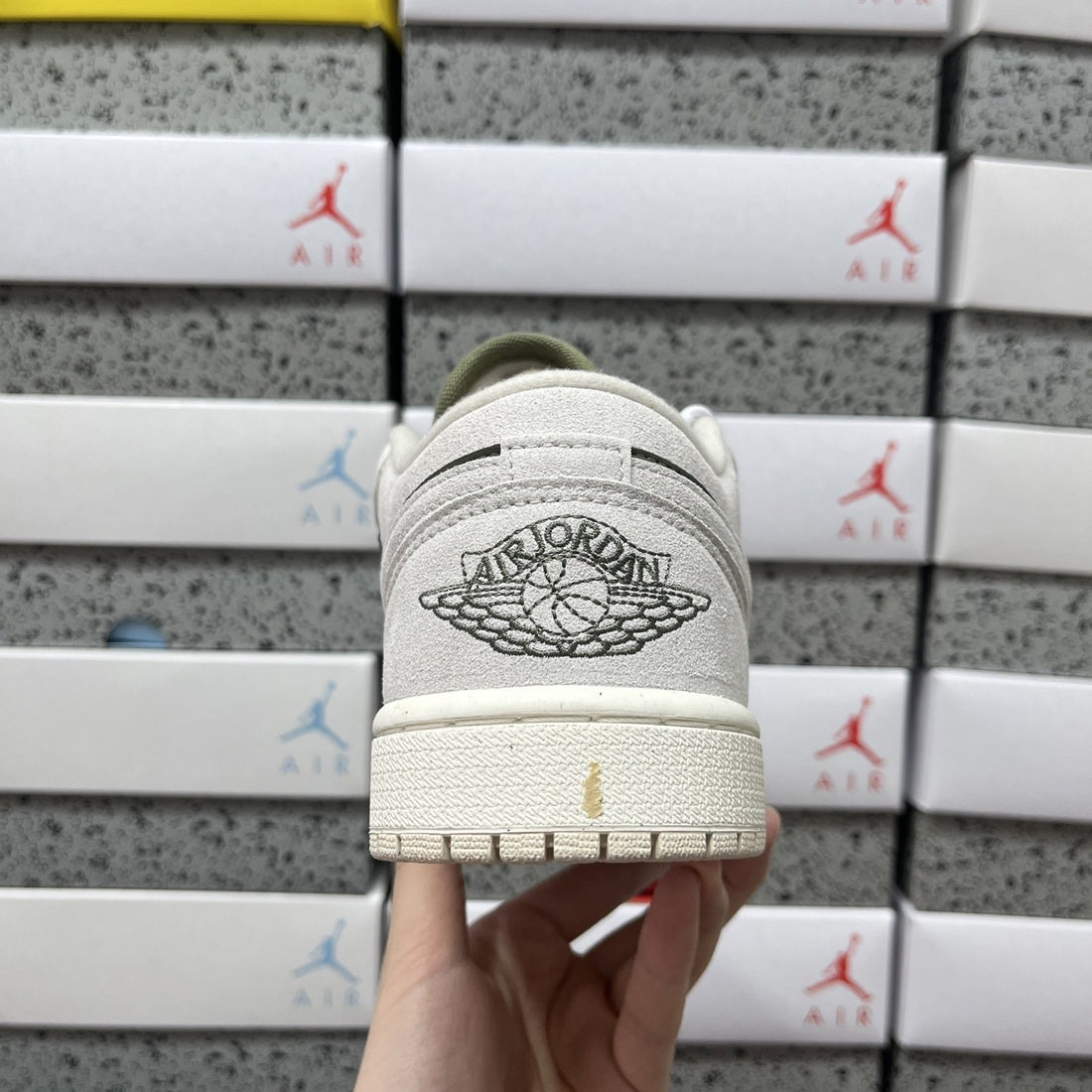 Air Jordan 1 Low Olive Suede