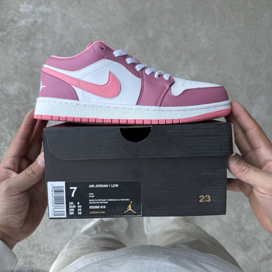 Air Jordan 1 Low Pink Rose