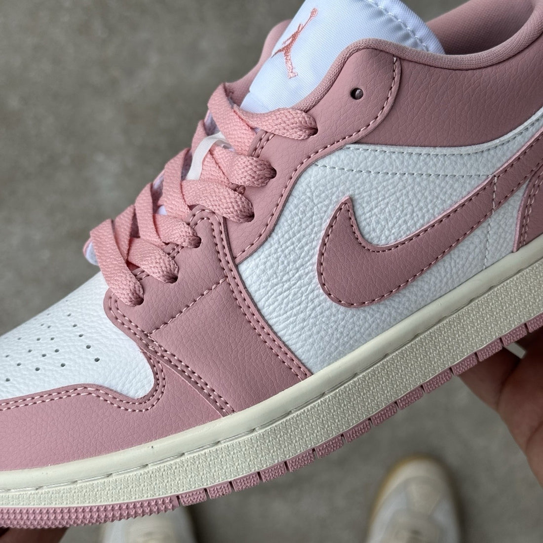 Air Jordan 1 Low Pink Sail Glaze