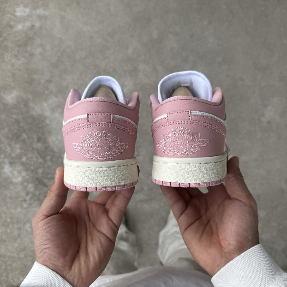 Air Jordan 1 Low Pink Sail Glaze