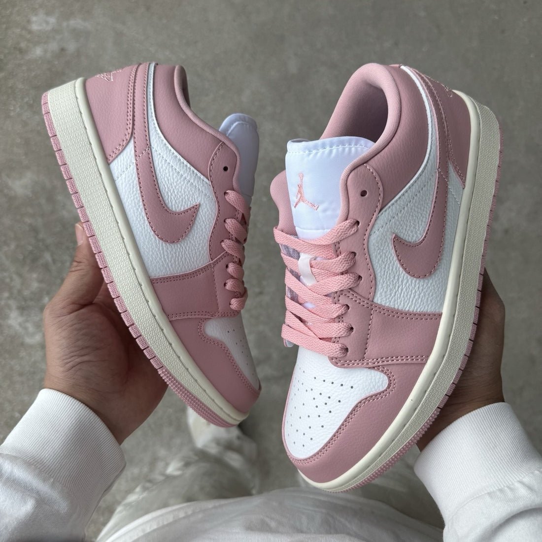 Air Jordan 1 Low Pink Sail Glaze