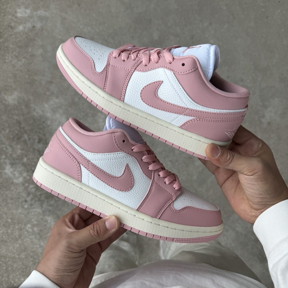 Air Jordan 1 Low Pink Sail Glaze