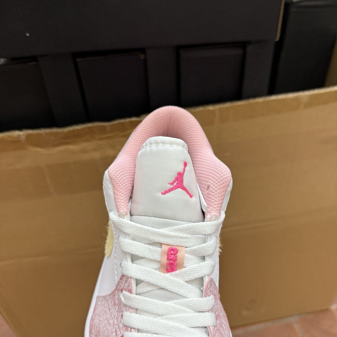 Air Jordan 1 Low Pink Yellow Paisley